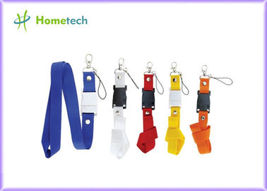 Customize Purple Lanyard USB Flash Drives Plastic for Windows Vista