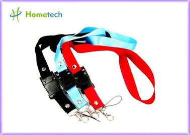 ของขวัญคุณภาพสูงโปรโมชั่นพิมพ์เชือกเส้นเล็กสายคล้องคอ USB แฟลชไดรฟ์สำหรับคนงานในโรงงาน
