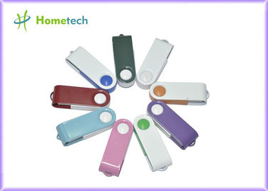 Metal / Plastic Twist USB Sticks Engraved Customized For Gifts