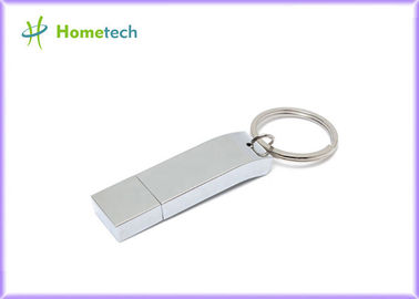 โลหะ Thumb Silver ขนาด 16GB / 32 GB ชนิด USB 2.0 อินเตอร์เฟสสำหรับของขวัญธุรกิจของคุณ