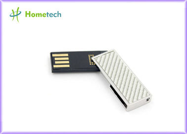 โลหะเงินธัมบ์ไดรฟ์สแตนเลสสตีลคีย์กันน้ำ Usb 8GB / 16GB / 32GB