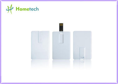 บัตรสีขาวกำหนดเองบัตรเครดิตอุปกรณ์เก็บข้อมูล USB 8GB 8GB 16GB 32GB ความเร็วสูง