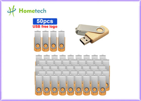 ไดรฟ์ปากกา USB ไม้บิดบิด 2.0 3.0 1 GB 4 GB 8GB 16GB 32GB Swivel
