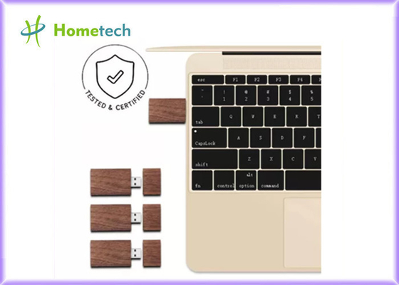 8GB 16GB USB3.0 Walnut Wood Thumb Drive 20MB / S ไดรฟ์ USB Stick Flash Thumb