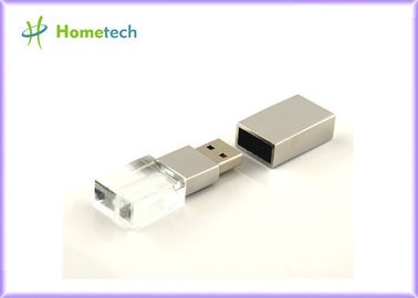 แฟลชไดรฟ์ Usb Usb รูปหัวใจใส 16GB พร้อมไฟโลโก้ Inside โลโก้ของคุณ